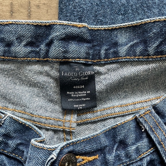 Relaxed Fit Jeans for Men 40 X 34 Dark Wash - Picture 3 of 9